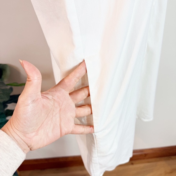 💋Madewell White Mini Courier Shirt Dress size XXS - Picture 9 of 14